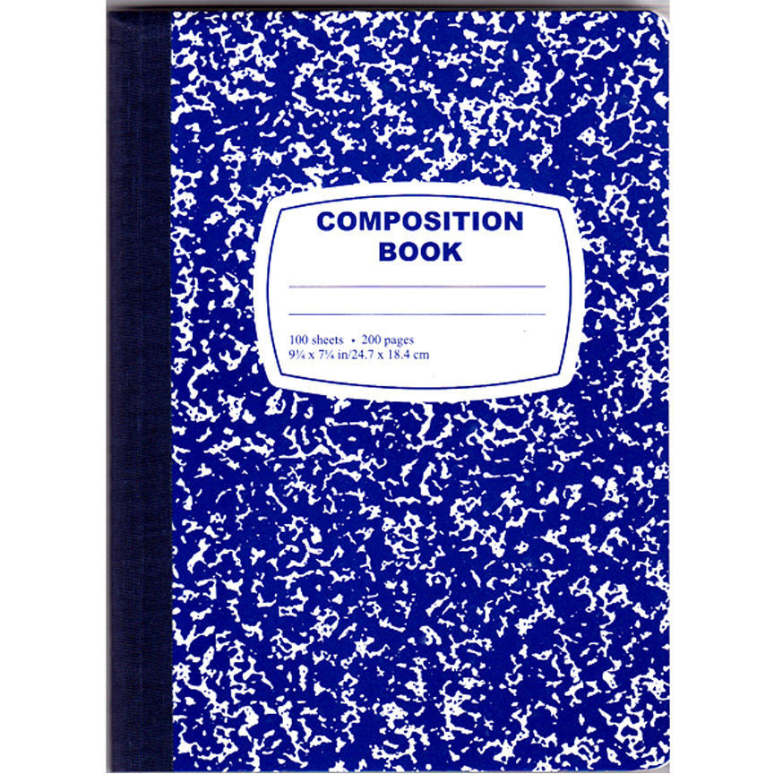 Blue Marbled Composition NOTEBOOKs - 100-Sheet