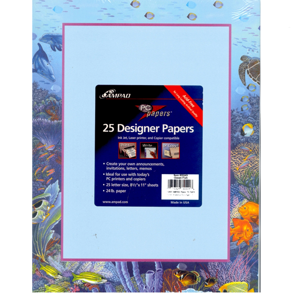 25-Sheet Ampad Premium Designer COMPUTER Paper
