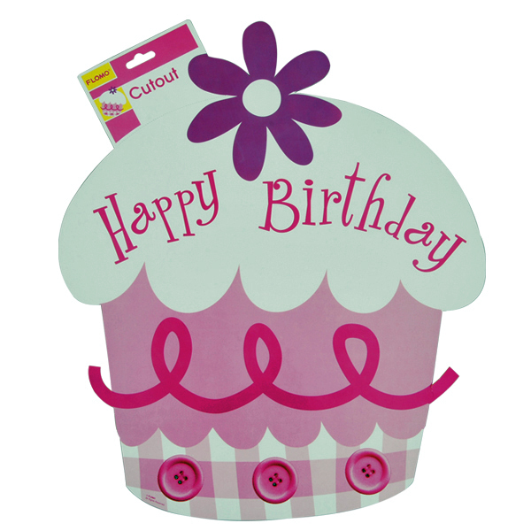 Girl's Birthday Invitation Cutout CARDS w/ Envelopes