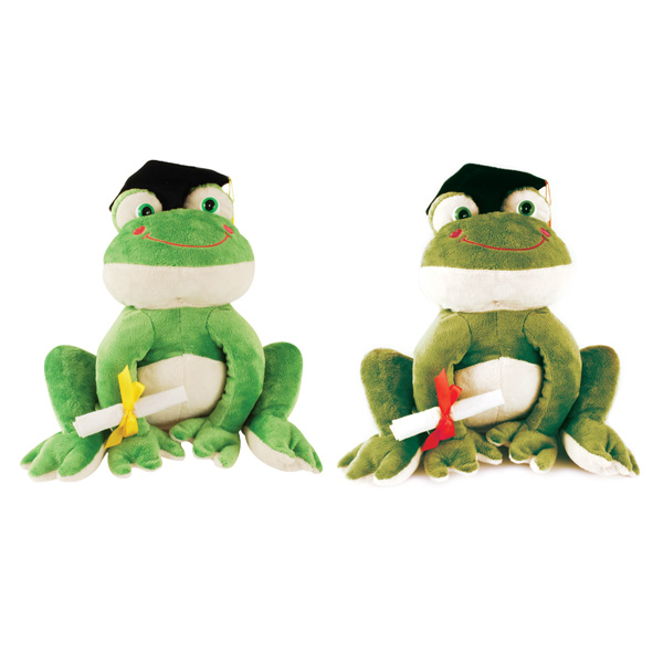 ''10'''' Plush ANIMALs - Graduation Frogs''