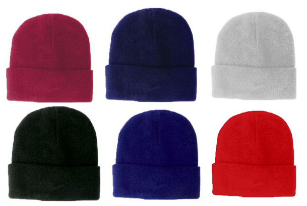 Adult Cuffed Beanie HATs - Choose Your Color(s)