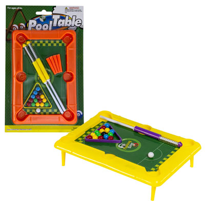 Pool Table TOY 2ast Colors Blistercard