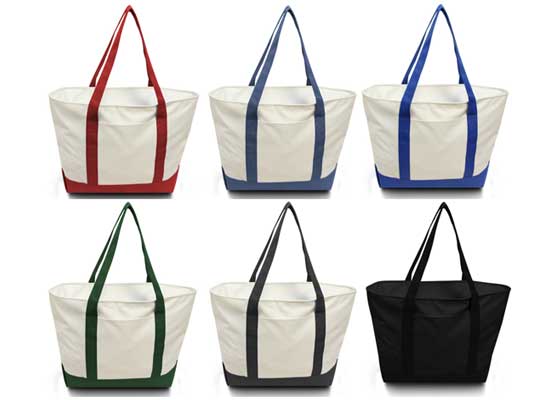 Bay View Giant Zippered Boat TOTE BAGs