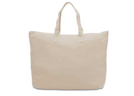 Amanda Cotton Canvas Tote Bags - Natural Only