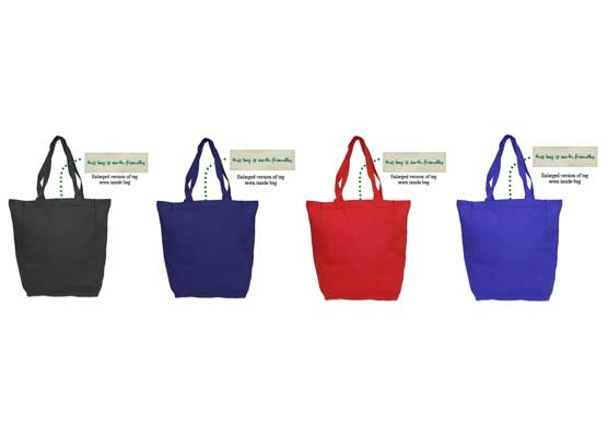 Earth Friendly Allison Canvas Tote Bags