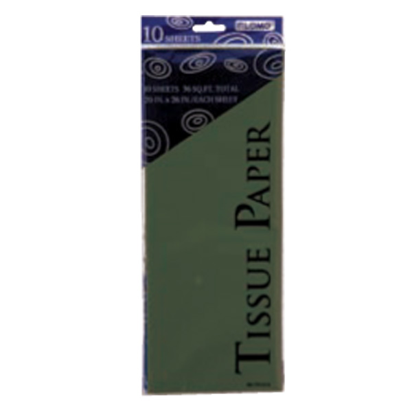 HOLIDAY Green Tissue Paper -10-Sheet-Packs