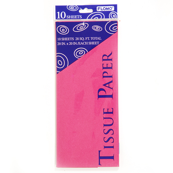 Hot Pink Tissue Paper - 10-SHEET-Packs
