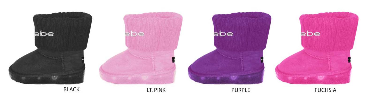 bebe light up boots