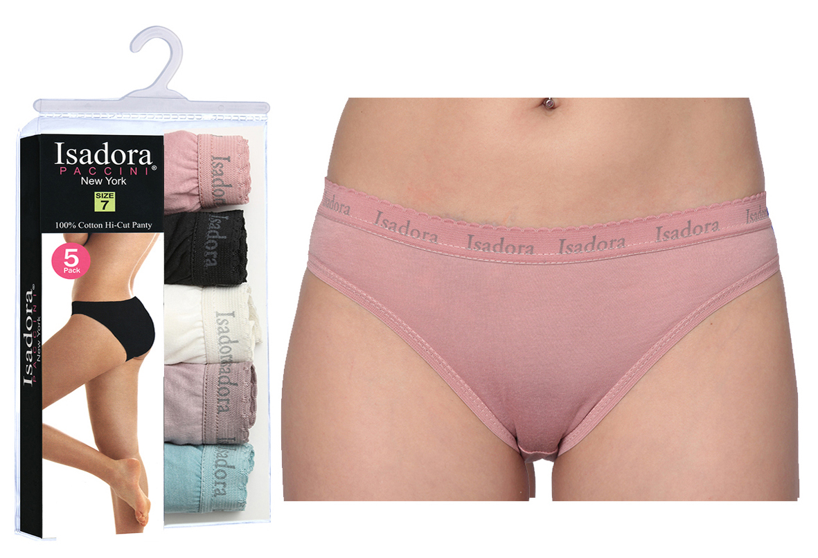 Women's BIKINI Cut Panties - Dusty Tones - 5-Packs - Plus Size
