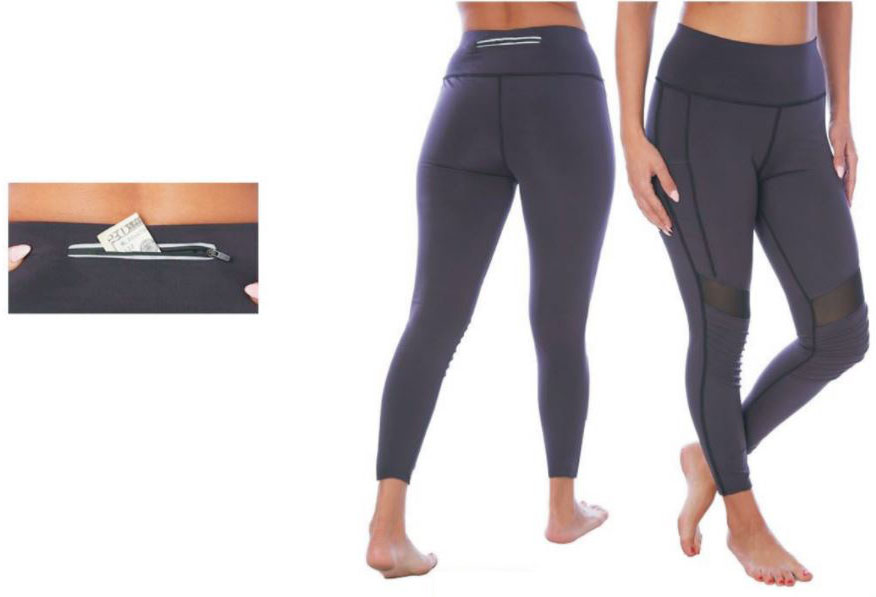Women's Performance Capri LEGGINGS w/ Back Pocket - Sizes Small-2XL