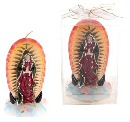 Lady Guadalupe Statue CANDLE