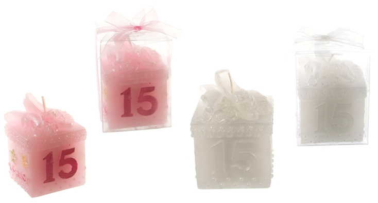 Sweet 15 Keepsake Box CANDLE