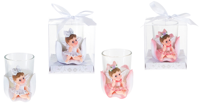 Fairy Poly Resin Poly Resin CANDLE Set w/ Gift Box