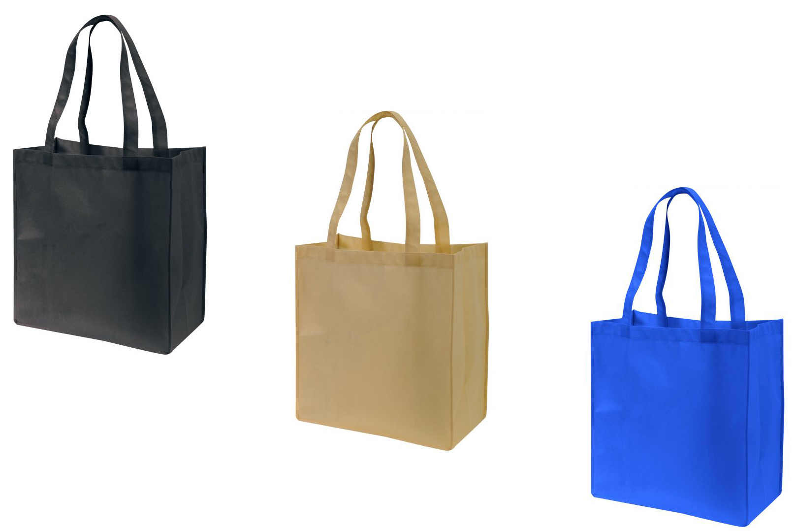''12'''' Non-Woven Tote Bags w/ Dual Carrying Handles - Choose Your Color(s)''