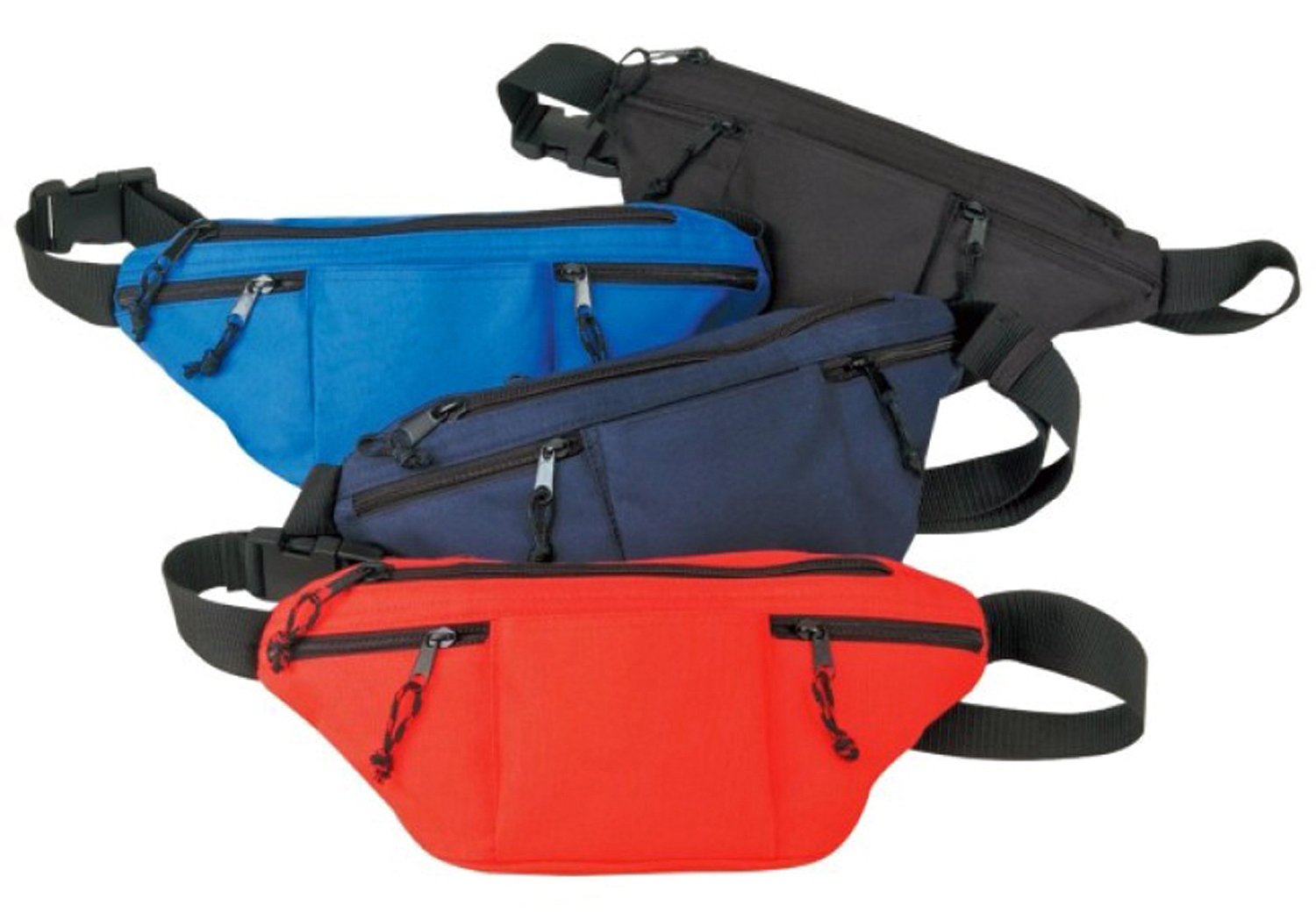 Poly Four Zipper Fanny Pack