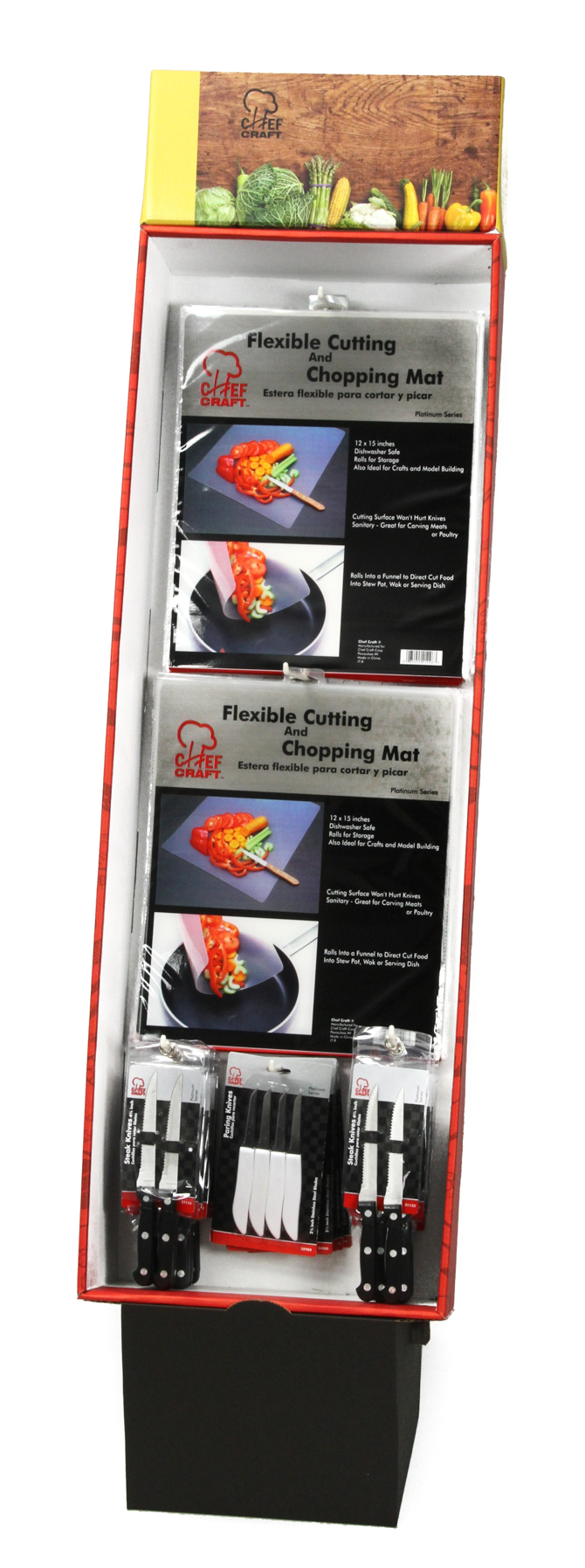 Cutting MATs/Paring Knives in FLOOR Display
