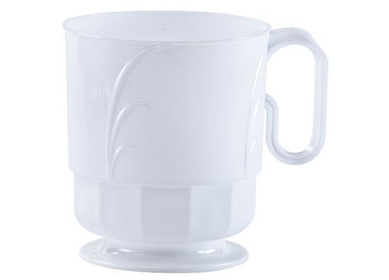 Pearl 8oz Plastic Elegance COFFEE Mugs by Lillian - 40-Packs