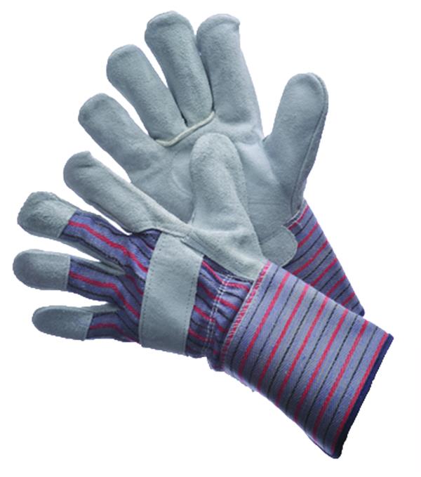 Shoulder Split LEATHER Palm  Gloves w/ Gauntlet Cuff - Size: Large