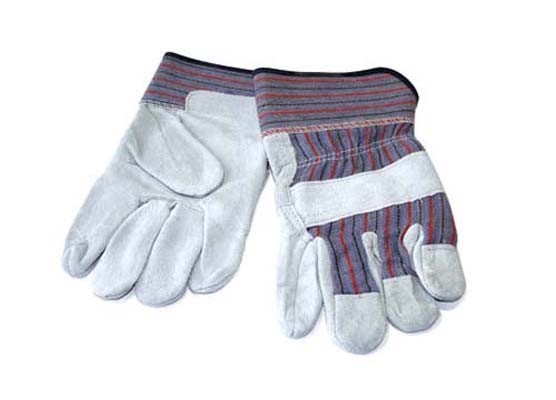 Economy Grade Shoulder Split LEATHER Palm Gloves - Size: XL