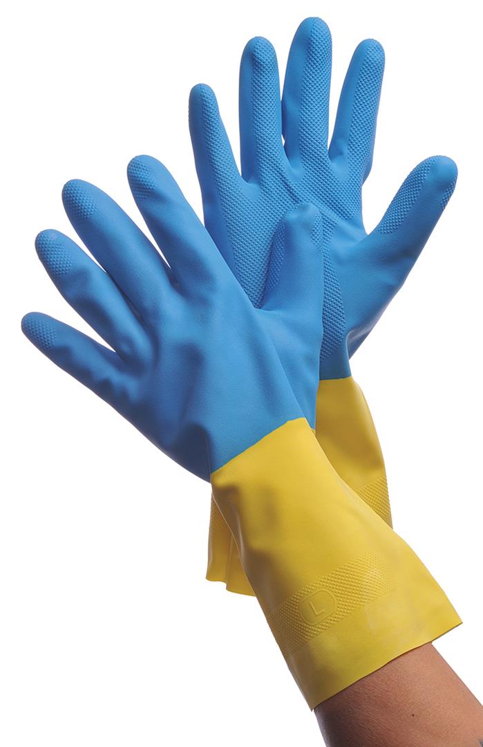 ''13'''' Flock Lined Neoprene/Latex Dual Layer GLOVES - Size: XL''