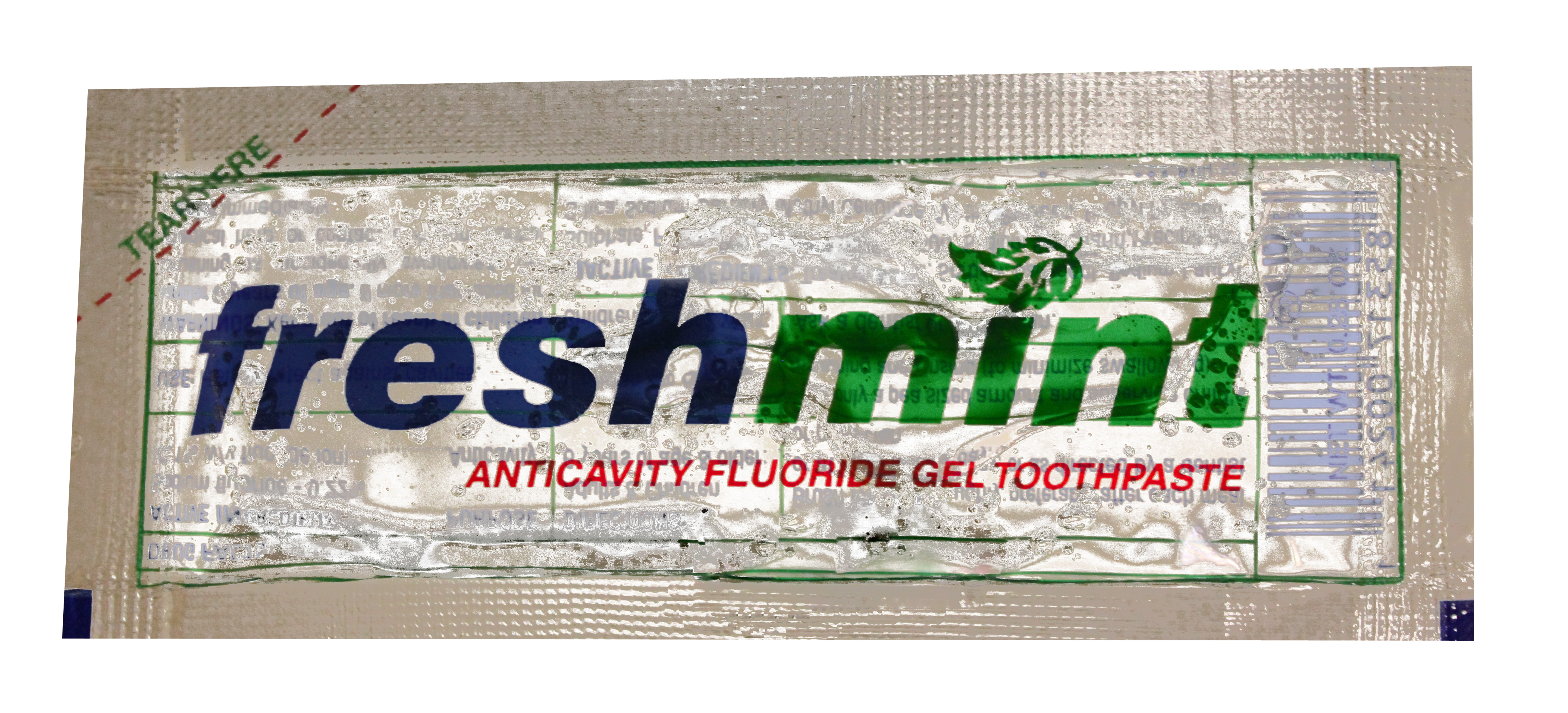 Freshmint 0.28 oz. Single Use Clear Gel Anticavity Fluoride TOOTHPASTE