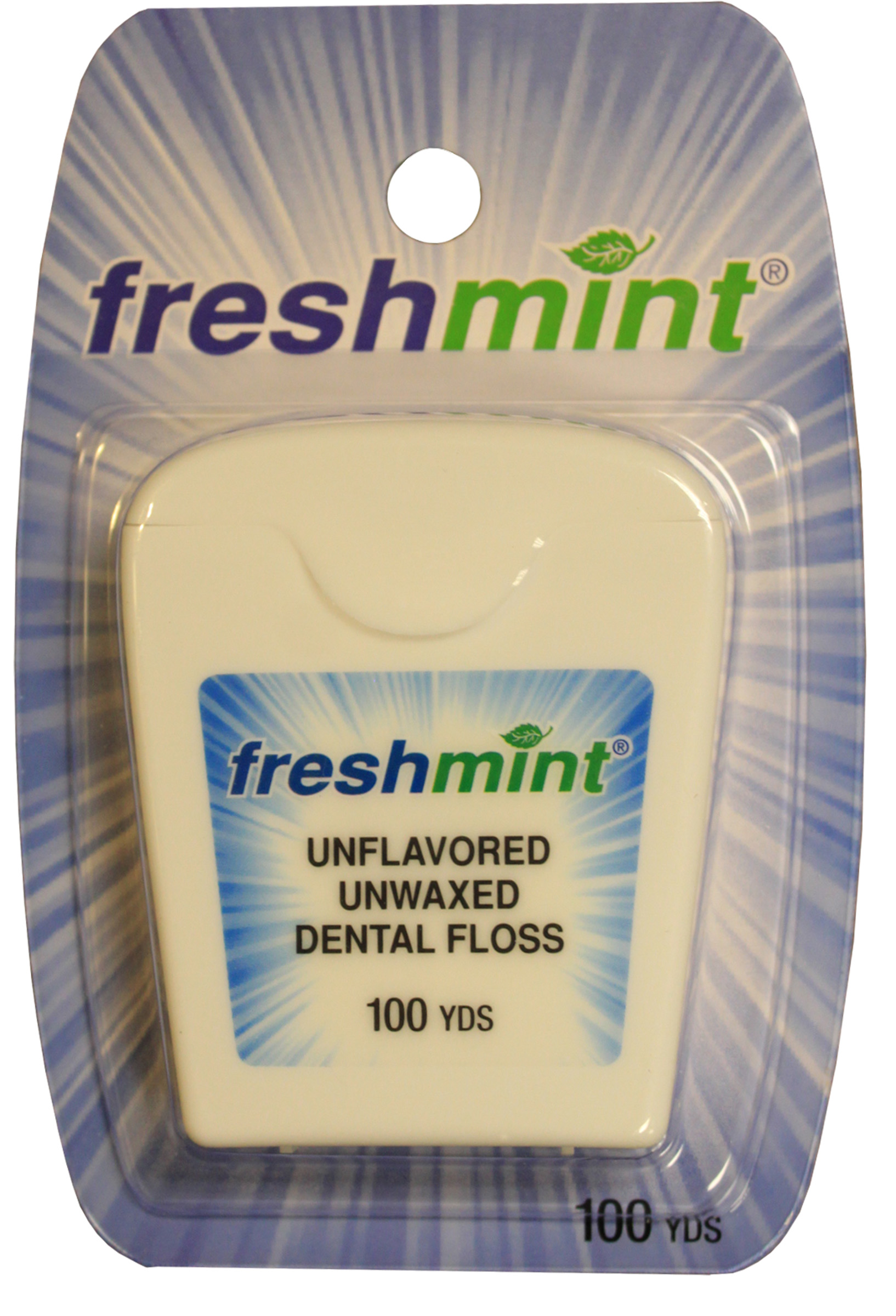 Freshmint 100 Yard Unwaxed Dental Floss