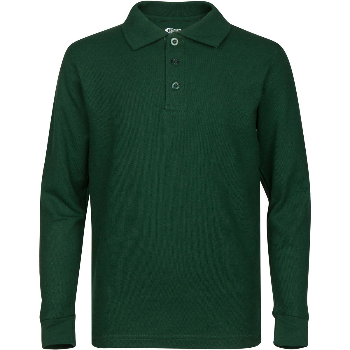 Boy's School UNIFORM Long-Sleeve Shirts - Hunter Green - Choose Your Sizes (3/4-18/20)