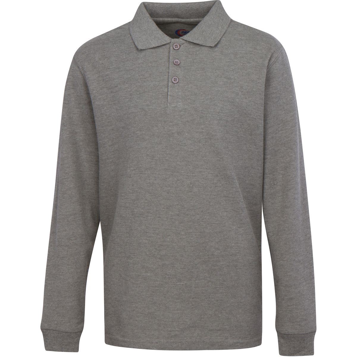 Boy's School UNIFORM Long-Sleeve Shirts - Heathered Grey - Choose Your Sizes (3/4-18/20)