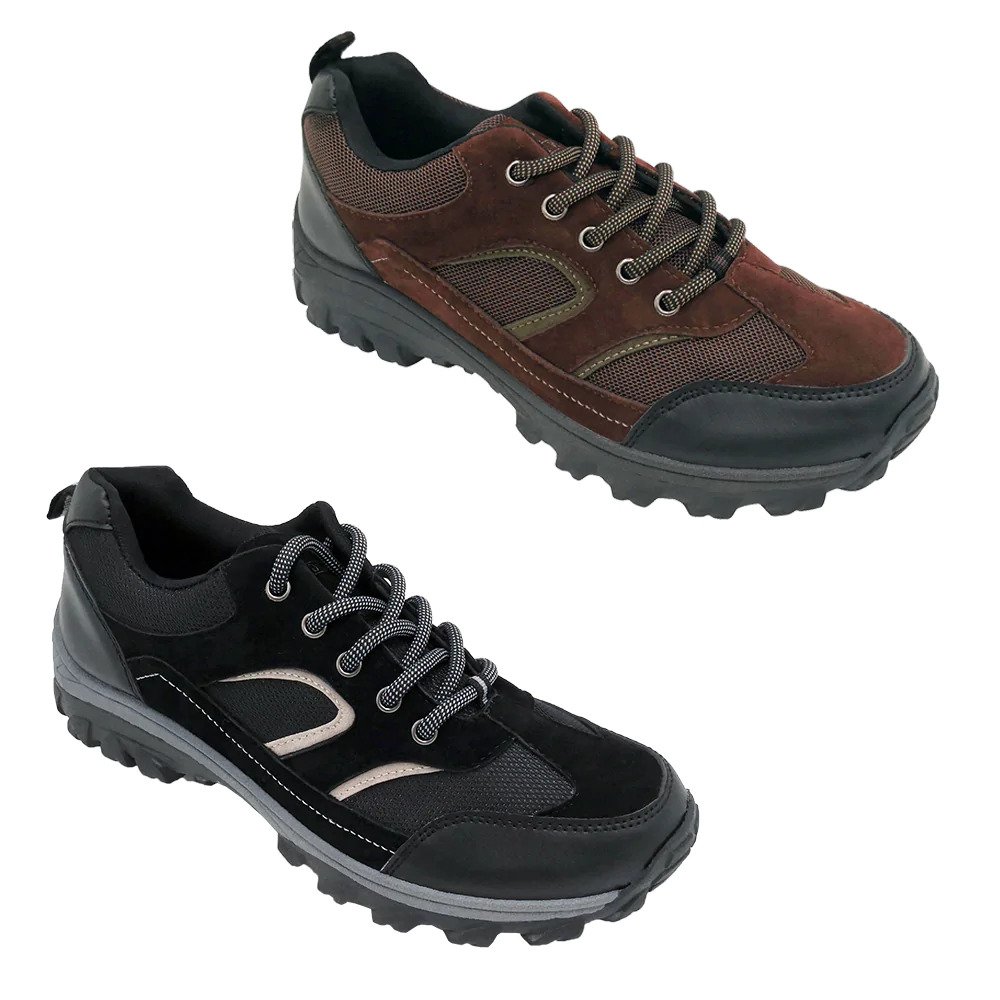 Men's Low Cut Non-Slip Hiking BOOTS - Size 6-10 - Choose Your Color(s)