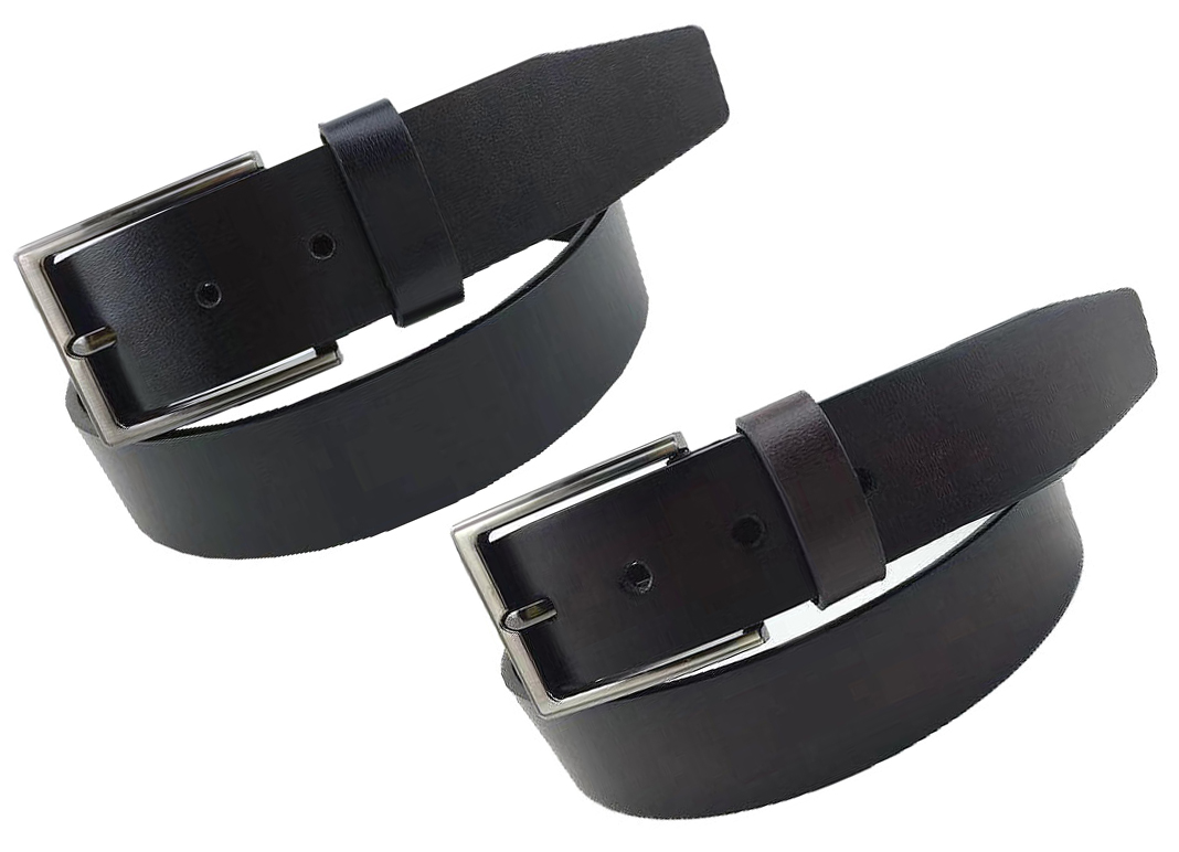 Men's Genuine LEATHER BELTs - Classic Grain - Sizes 32-46