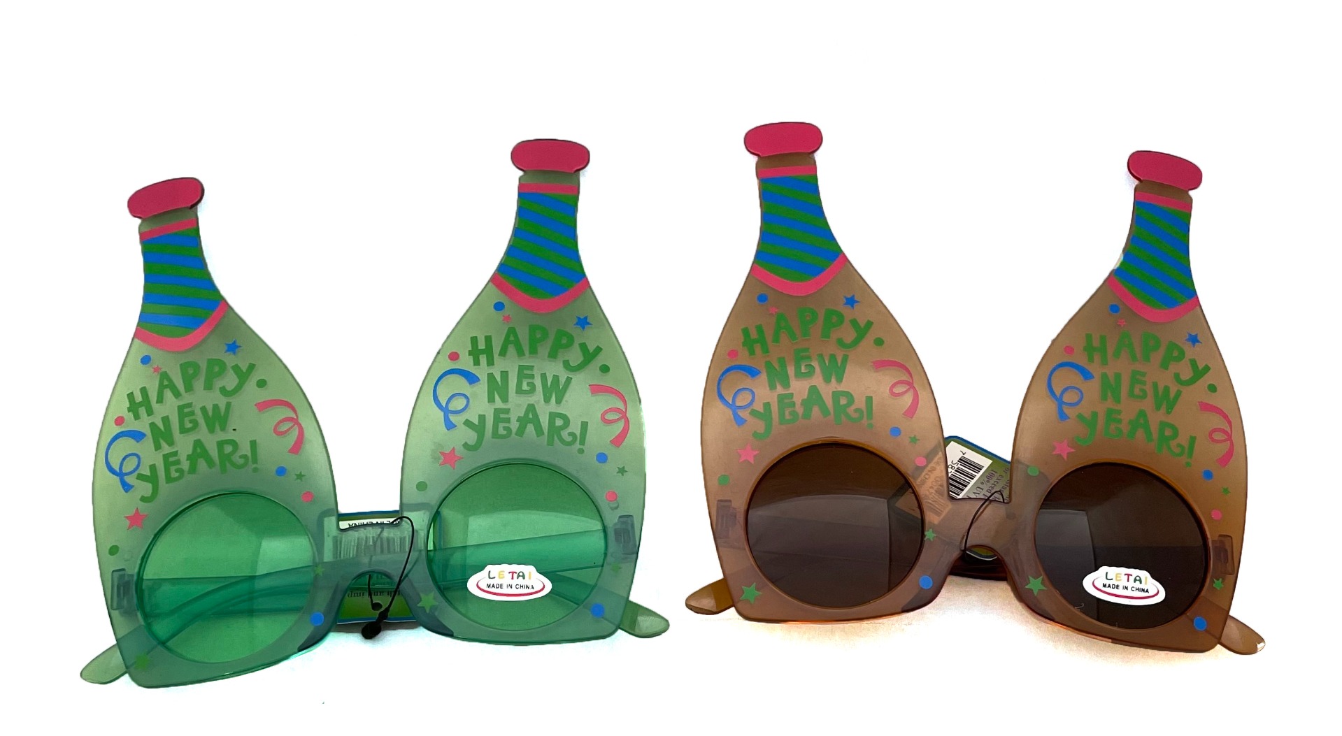 Happy New Years Party GLASSES - Drinking Bottle Design