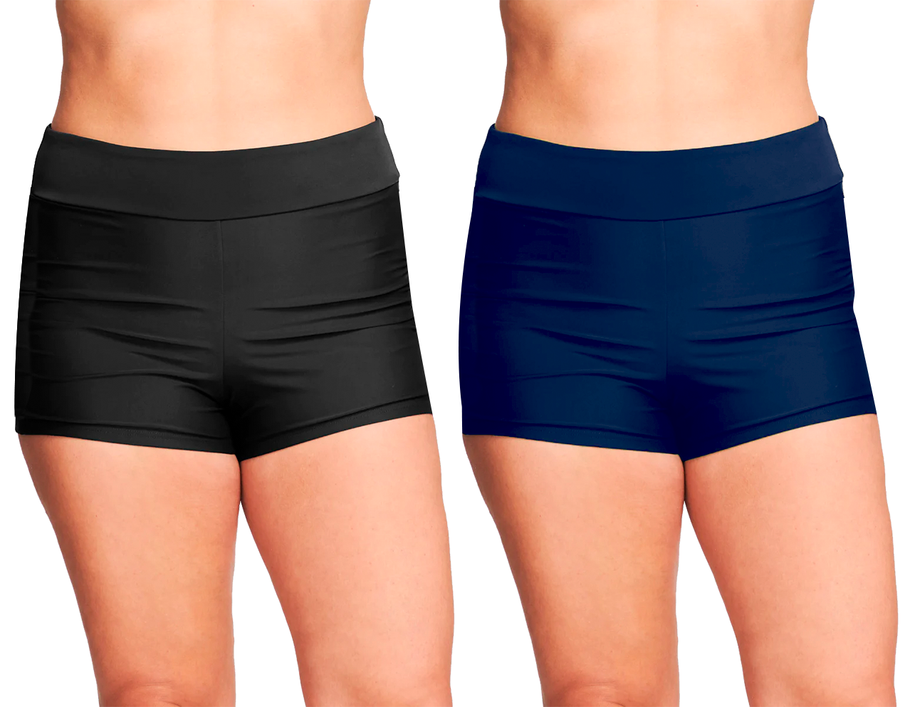 Women's Seamless High Waist Boyshort Underwear - Solid Colors - Sizes 18-24