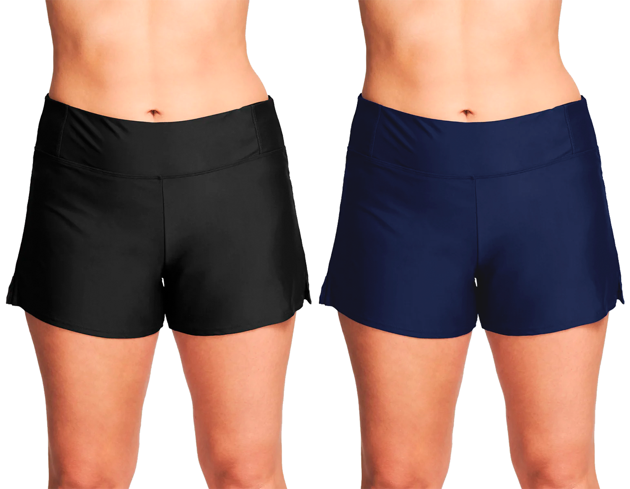 Women's Seamless Swim Shorts Underwear BRIEFS - Solid Colors - Sizes 18-24