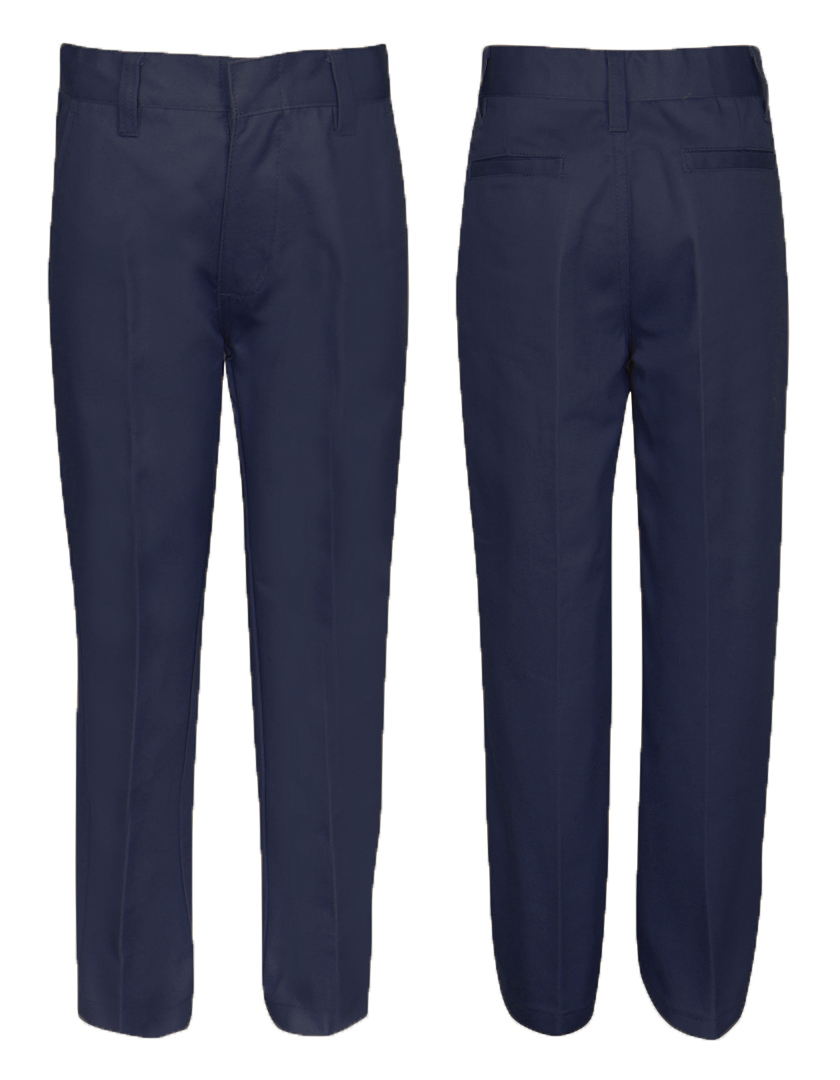 Little Boy's School UNIFORM Trouser Pants - Navy Blue - Choose Your Sizes (4-7)