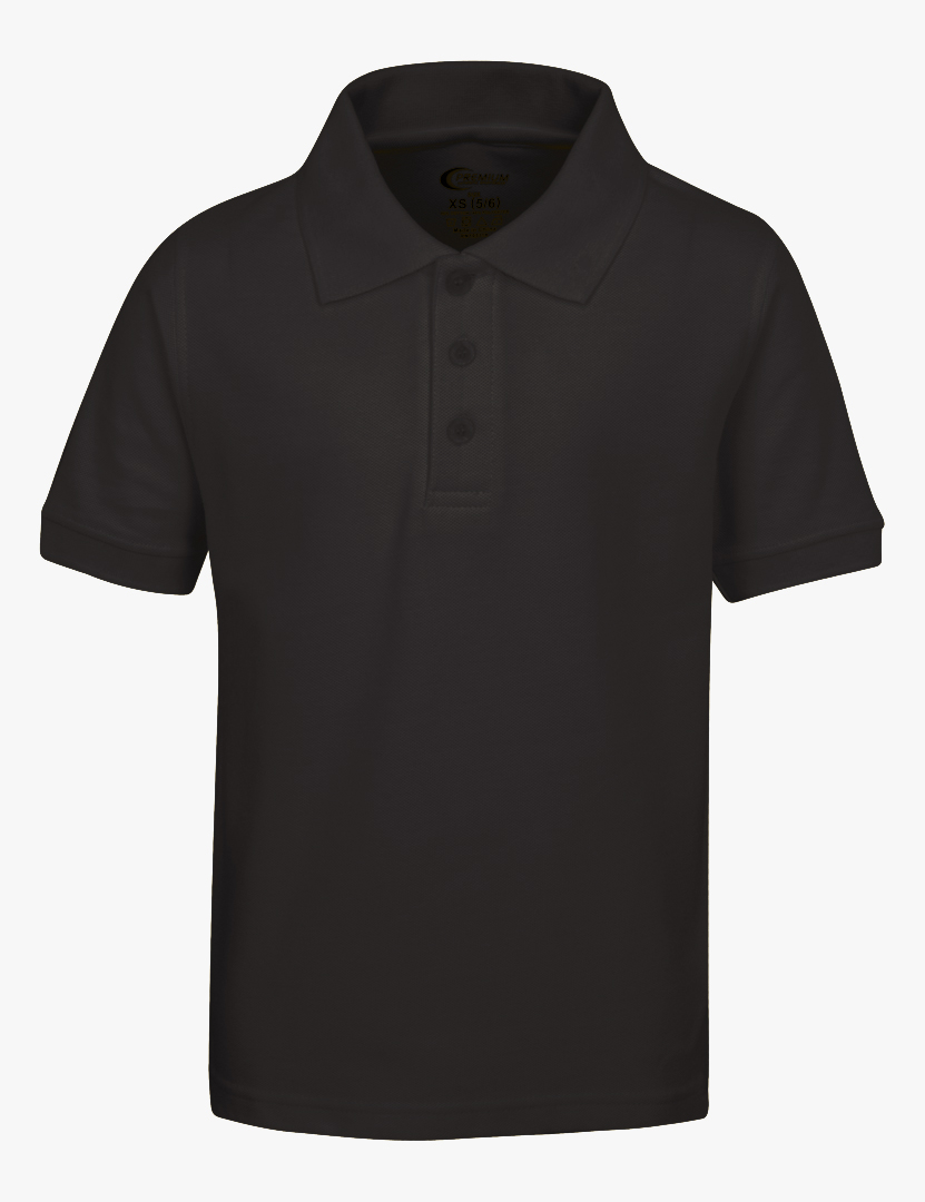 Men's DRI-FIT Short Sleeve Polo SHIRTs - Black - Choose Your Sizes (Small-2X)