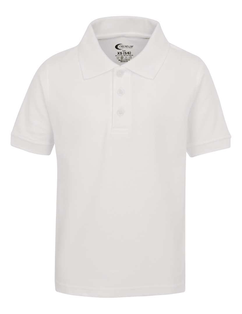 Men's DRI-FIT Short Sleeve Polo SHIRTs - White - Choose Your Sizes (Small-2X)