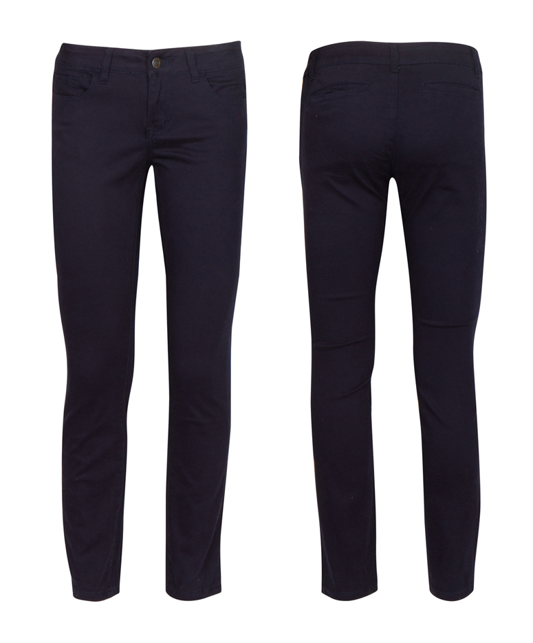 Girl's Active Flex School UNIFORM Skinny Trousers - Navy Blue - Choose Your Sizes (7-16)