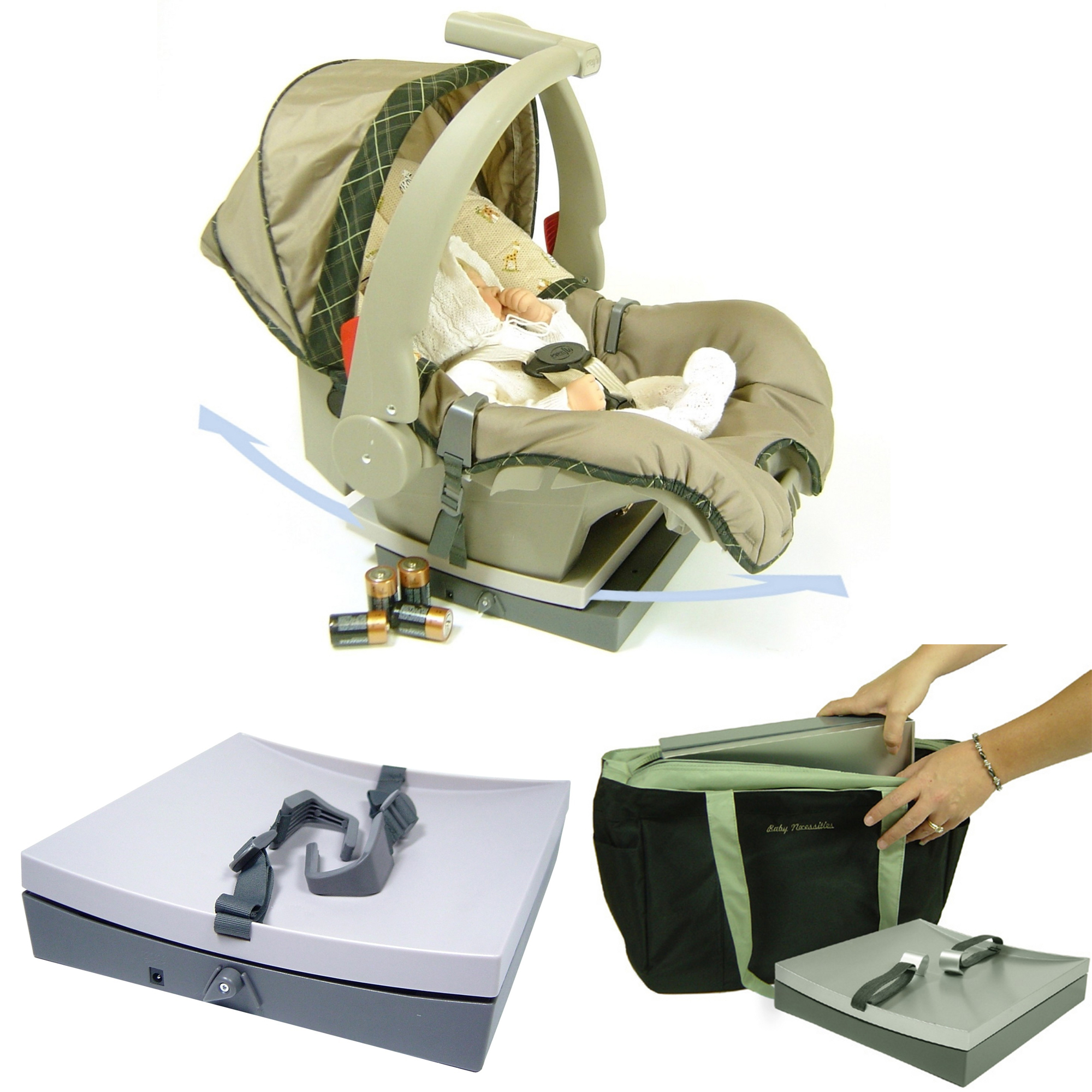 Rock-On Portable Gentle Car Seat Infant Rocking CHAIR