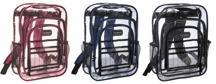 stores that have clear backpacks