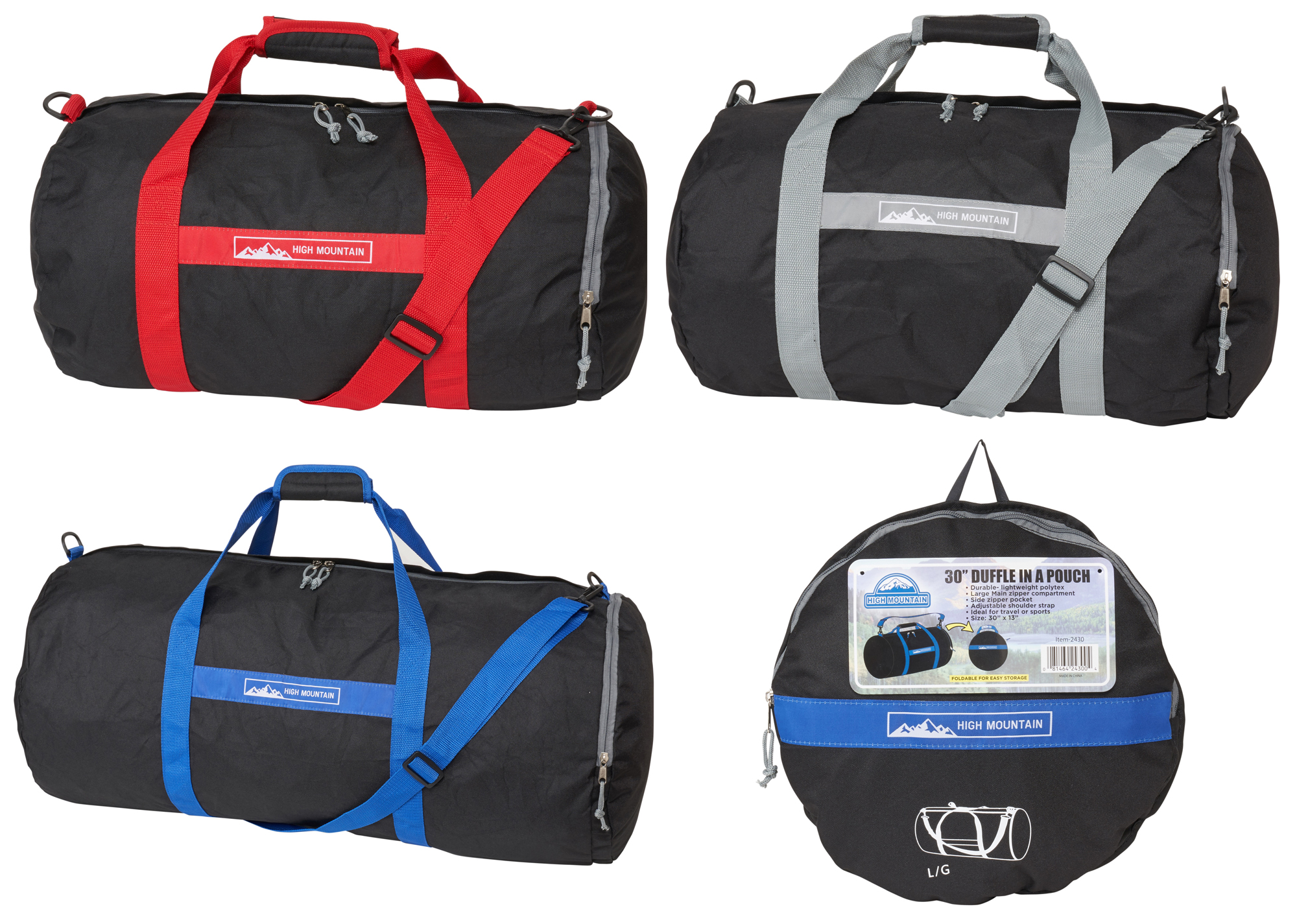 ''24'''' Collapsible Duffle Bags (Converts to Pouch)''