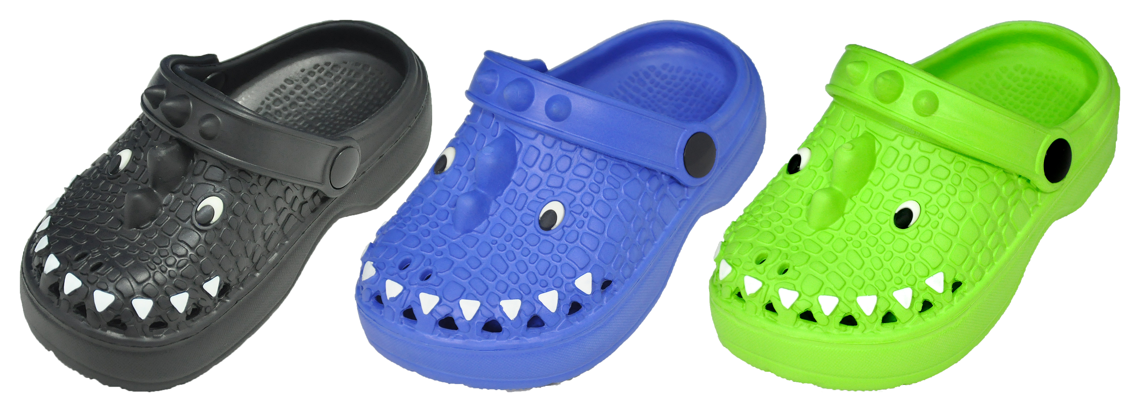 Toddler's Alligator Skin CLOGS w/ Adjustable Heel Strap & Soft Footbed